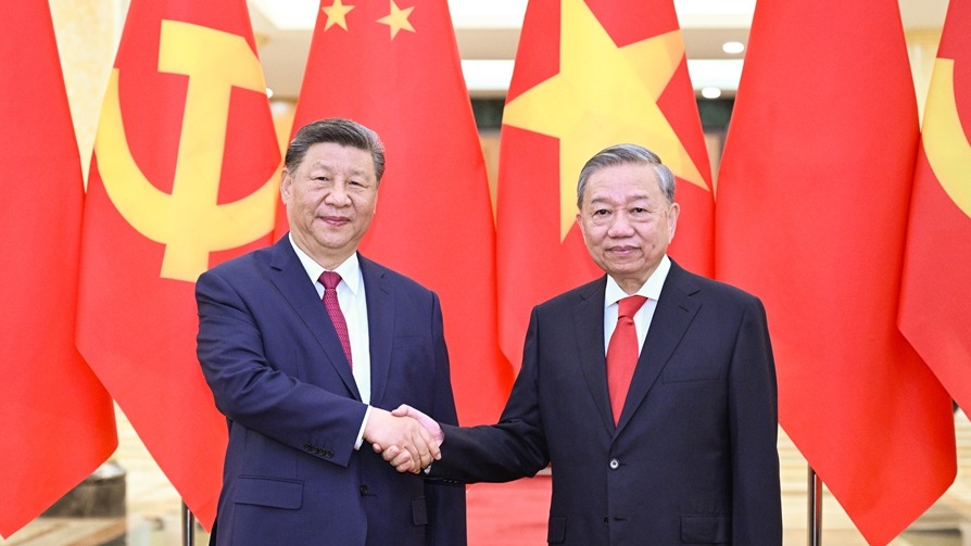 习近平同越共中央总书记苏林举行会谈